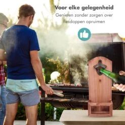 Bieropener En Flesopener Muur Met Opvangbak - Flessenopener - Wand - Hout - Opener Bier - Voor Binnen En Buiten -Skimask 1200x1200 1559