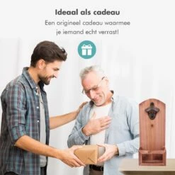 Bieropener En Flesopener Muur Met Opvangbak - Flessenopener - Wand - Hout - Opener Bier - Voor Binnen En Buiten -Skimask 1200x1200 1560