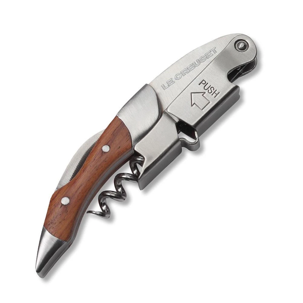 Le Creuset Kelnersmes RVS Hout WT-110 4 Le Creuset Kelnersmes RVS Hout WT-110 - Afbeelding 2