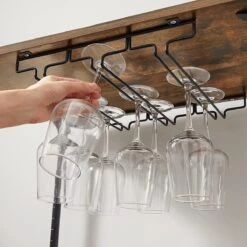 IN.HOMEXL Ashlo - Wijnkast Op Wielen - Wijnrek Metaal - Hout - Industrieel Kast - Voor 9 Flessen - 60 X 40 X 75 Cm - Hout - Bruin/ Zwart 21 IN.HOMEXL Ashlo - Wijnkast Op Wielen - Wijnrek Metaal - Hout - Industrieel Kast - Voor 9 Flessen - 60 X 40 X 75 Cm - Hout - Bruin/ Zwart -Skimask 1200x1200 1596