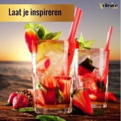 Xclusive-lifestyle® Luxe Cocktail Set - 16-Delige Cocktailset - Cocktail Shaker - 750ml - Robuuste Bamboe Houder - Nederlandstalig Receptboekje En RVS Cocktailrietjes - Luxe Cadeauverpakking - Een Uniek Kado -Skimask 1200x1200 1633