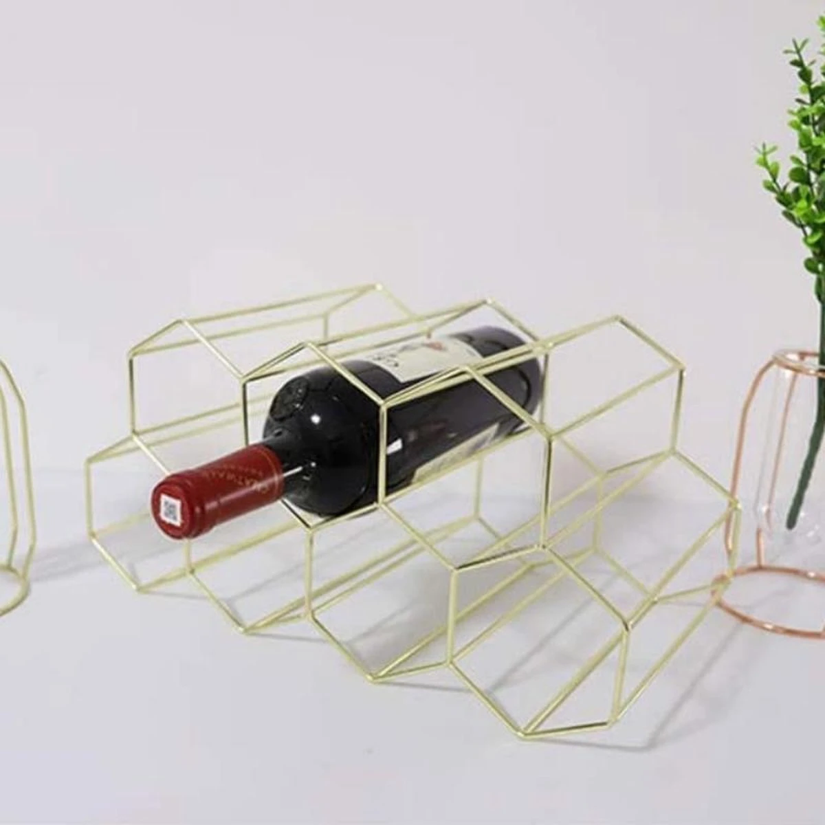 Wijnrek Hexagon 9 Flessen | Flessenrek | Wijn Accessoires | Wijnkast | Wijnrek Metaal | Wijnrekken | Wijnfleshouder | Wijnhouder | Goud 13 Wijnrek Hexagon 9 Flessen | Flessenrek | Wijn Accessoires | Wijnkast | Wijnrek Metaal | Wijnrekken | Wijnfleshouder | Wijnhouder | Goud - Afbeelding 11