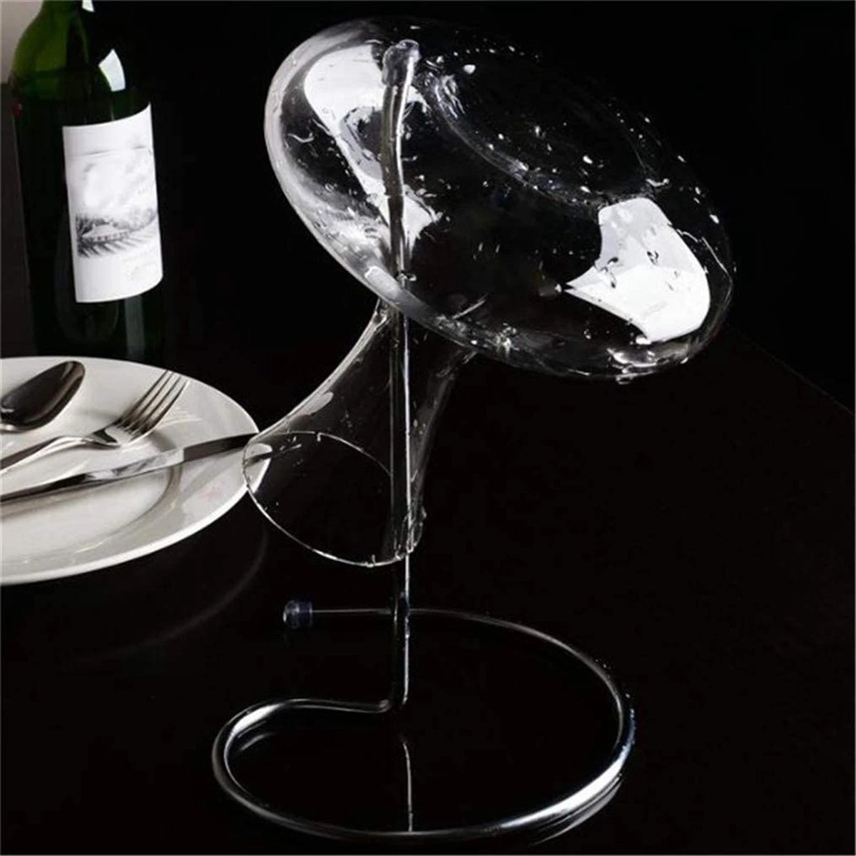 Decantino® Karaf Droogstandaard - Roestvrij Staal - Karaf Droger - Karaf Schoonmaken - Karaf Drogen - Decanteer Karaf Wijn Karaf Whiskey - Water Karaf Waterkan Karaffen Karaf Set Wijn Decanteren Wijn Beluchter Wijnkaraf Decanteerkan 5 Decantino® Karaf Droogstandaard - Roestvrij Staal - Karaf Droger - Karaf Schoonmaken - Karaf Drogen - Decanteer Karaf Wijn Karaf Whiskey - Water Karaf Waterkan Karaffen Karaf Set Wijn Decanteren Wijn Beluchter Wijnkaraf Decanteerkan - Afbeelding 3