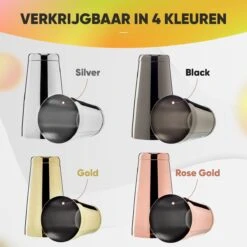 Cocktail Set Bartender Pros™ - Cocktail Shaker - 11-Delige Cocktailset - Boston Shaker - Cocktailshaker - Rose - RVS -Skimask 1200x1200 1729