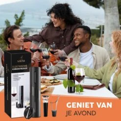 Krexs Elektrische Wijnopener – Kurkentrekker - Wijnopener - Wijn Accessoires - Flessenopener – Wijnstopper - Wijnfles Opener -Skimask 1200x1200 1749