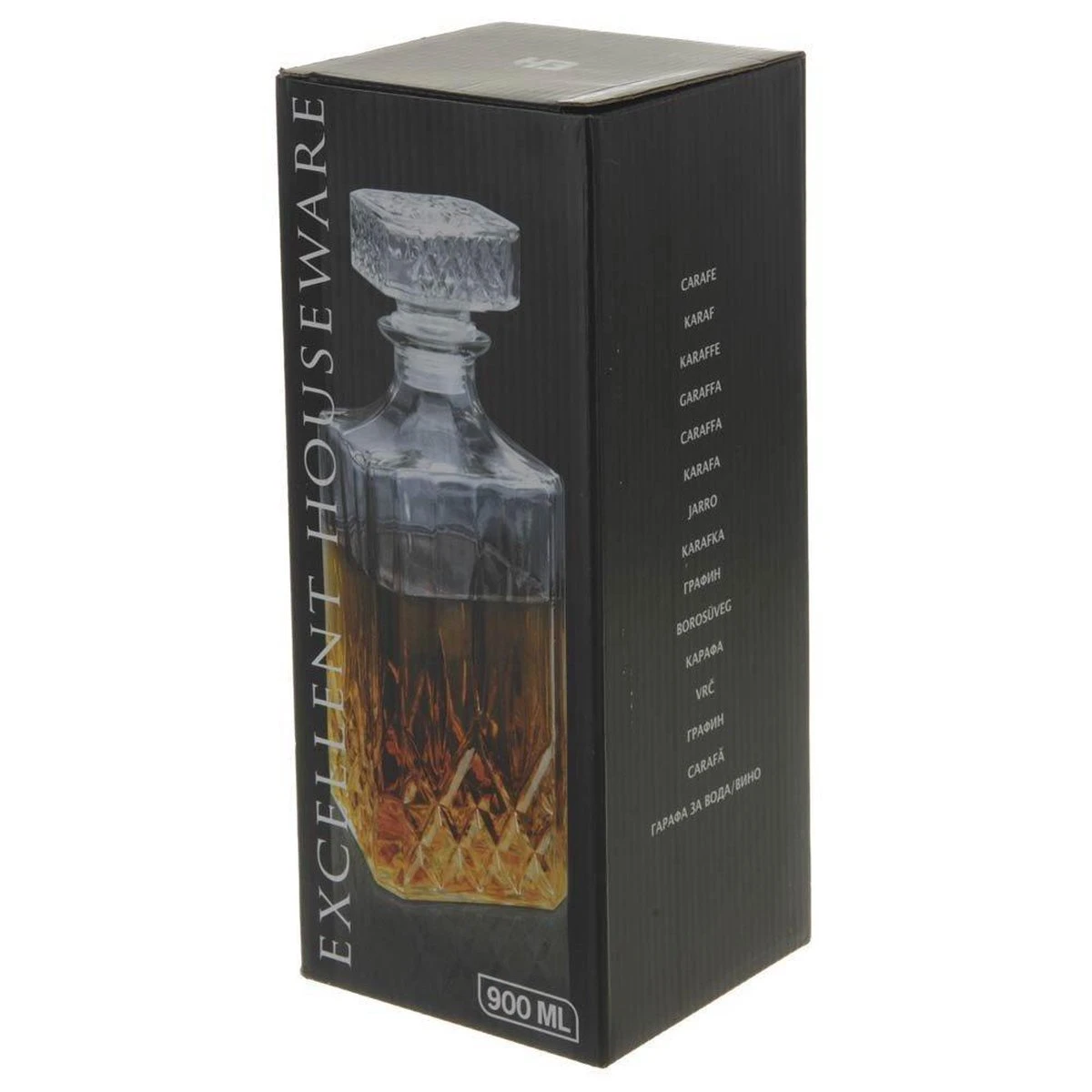 Excellent Houseware Whiskey Karaf - 900 Ml - Glas 7 Excellent Houseware Whiskey Karaf - 900 Ml - Glas - Afbeelding 5