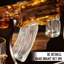 Whisiskey Whiskey Karaf - AK-47 - Luxe Whisky Karaf Set - 1 L - Decanteer Karaf - Whiskey Set - Incl. 4 RVS Whiskey Stones, Schenktuit & 2 Whiskey Glazen - Peaky Blinders - Cadeau Voor Man & Vrouw -Skimask 1200x1200 1813