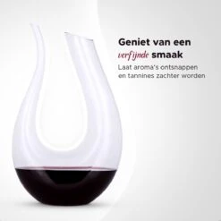 Luxwine - Decanteer Karaf Wijn - Wijnkaraf - 1.5L - Luxe Karaf - Incl. 1000 Schoonmaakparels - Luxe Cadeauverpakking - Decanter - Decanteer Karaf - Wijnkaraf - Wijn Decanteerder - Wijn Accessoires - U-vorm - Kerstcadeau -Skimask 1200x1200 1823
