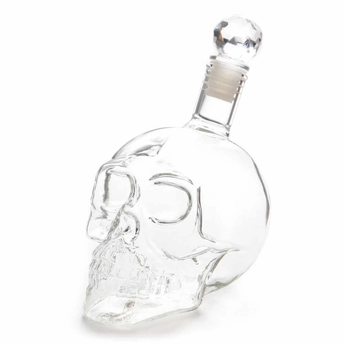MikaMax Skull Bottle - Whiskey Karaf - Decanteer Karaf - Schedel - Karaf - 1 Liter - Glas 4 MikaMax Skull Bottle - Whiskey Karaf - Decanteer Karaf - Schedel - Karaf - 1 Liter - Glas - Afbeelding 2