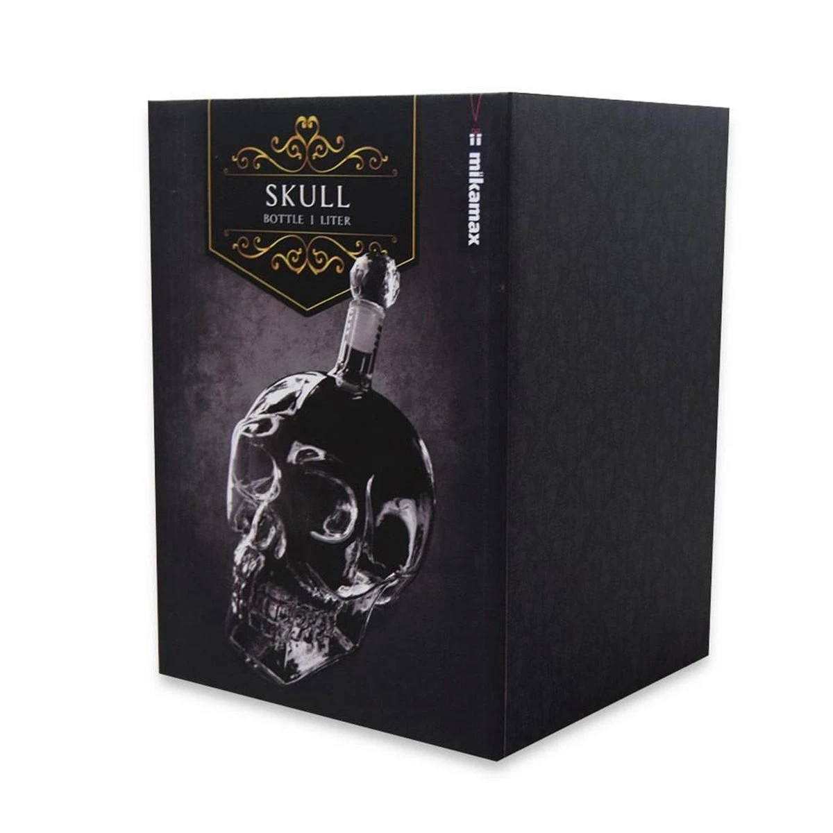 MikaMax Skull Bottle - Whiskey Karaf - Decanteer Karaf - Schedel - Karaf - 1 Liter - Glas 7 MikaMax Skull Bottle - Whiskey Karaf - Decanteer Karaf - Schedel - Karaf - 1 Liter - Glas - Afbeelding 5