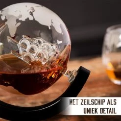 Whisiskey Whiskey Karaf - Wereldbol - Luxe Whisky Karaf Set - Whiskey Set - 0,9 L - Decanteer Karaf - Incl. 4 RVS Whiskey Stones, Schenktuit En 4 Whiskey Glazen - Peaky Blinders - Cadeau Voor Man & Vrouw -Skimask 1200x1200 1852