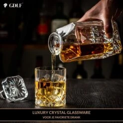 GDLF® Kristal Vintage Whiskey Karaf - Decanteer Karaf - Whiskey Set - Made In Europa - Peaky Blinders - Kristallen Karaf Voor Whiskey, Gin, Wodka, Likeur, Wijn & Rum - 800 ML - Kado Man - Cadeau Voor Man & Vrouw -Skimask 1200x1200 1869