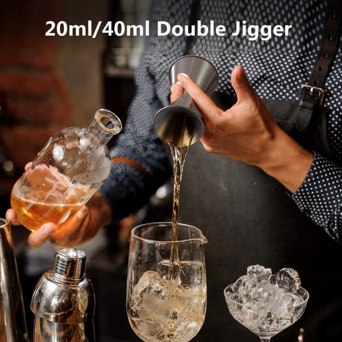 Flour Cocktailset - Luxe Cocktailshaker Set - 6-delig - RVS - Set Van Hoge Kwaliteit - 750ML 4 Flour Cocktailset - Luxe Cocktailshaker Set - 6-delig - RVS - Set Van Hoge Kwaliteit - 750ML - Afbeelding 2