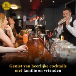 Bar Dedicated - Cocktailshaker Set 16 Delig - Cocktail Set Inclusief Nederlandstalig Receptenboek (750ml) -Skimask 1200x1200 1950