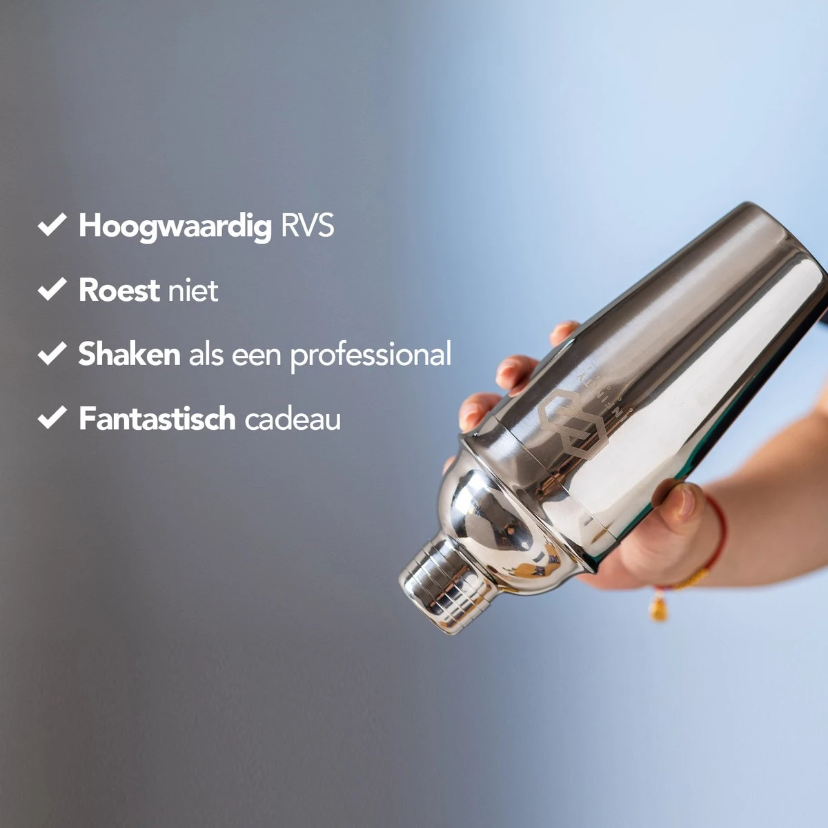 Infinity Goods Cocktailset - 15 Delige RVS Cocktail Shaker Set - Luxe Cadeauverpakking - Inclusief Recepten - RVS 5 Infinity Goods Cocktailset - 15 Delige RVS Cocktail Shaker Set - Luxe Cadeauverpakking - Inclusief Recepten - RVS - Afbeelding 3