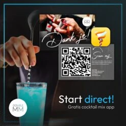 DoubleMM Cocktailset 18 Delig - Cocktail Shaker Set - Bartender - Inclusief Stamper, Rietjes, Stamper, Jigger En Herbruikbare Rvs Ijsblokjes - Plus Cocktail Recepten App -Skimask 1200x1200 1983