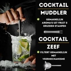 UNBOX Cocktail Set - Cocktail Shaker - Cocktail Shaker Set - Cocktailset Met Bamboe Standaard - Inclusief Nederlands Receptenboekje 17 UNBOX Cocktail Set - Cocktail Shaker - Cocktail Shaker Set - Cocktailset Met Bamboe Standaard - Inclusief Nederlands Receptenboekje -Skimask 1200x1200 2022