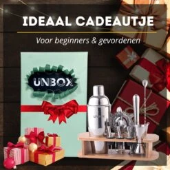 UNBOX Cocktail Set - Cocktail Shaker - Cocktail Shaker Set - Cocktailset Met Bamboe Standaard - Inclusief Nederlands Receptenboekje 23 UNBOX Cocktail Set - Cocktail Shaker - Cocktail Shaker Set - Cocktailset Met Bamboe Standaard - Inclusief Nederlands Receptenboekje -Skimask 1200x1200 2026