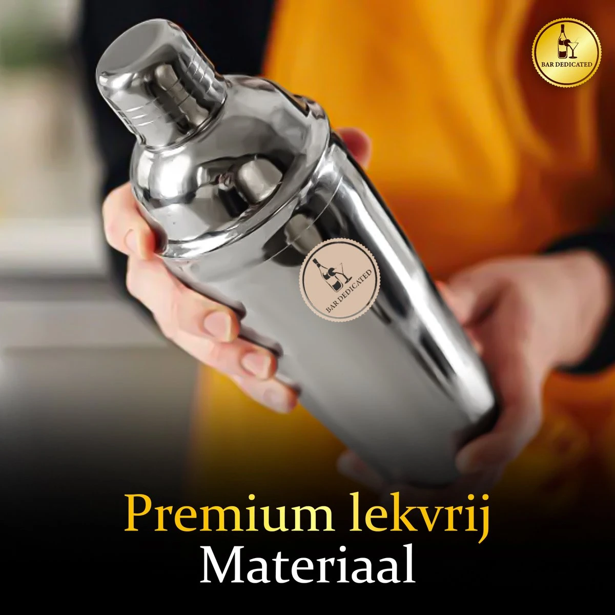 Bar Dedicated - Cocktail Set 16 Delig - Cocktail Shaker Met Bamboo Standaard - Inclusief Nederlandstalig Cocktail Boek (750ML) - Pasen 5 Bar Dedicated - Cocktail Set 16 Delig - Cocktail Shaker Met Bamboo Standaard - Inclusief Nederlandstalig Cocktail Boek (750ML) - Pasen - Afbeelding 3