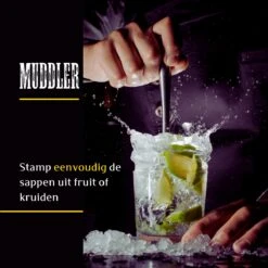 Mellian - Cocktail Set - 15-delige Cocktail Shaker Set - Inclusief Bamboe Standaard & Menukaart -Skimask 1200x1200 2041