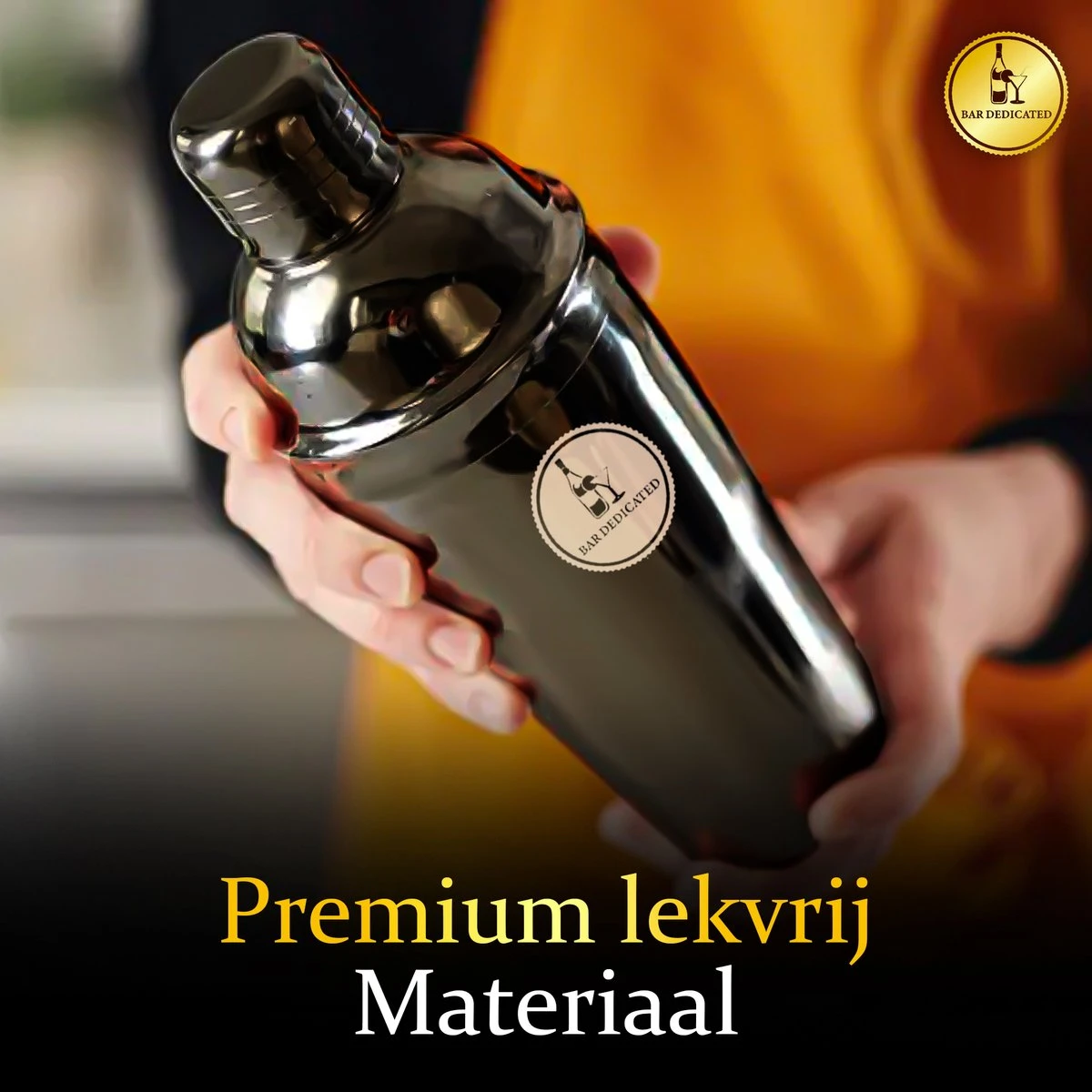 Bar Dedicated - Cocktail Shaker Set - 16 Delig - Cocktail Set Zwart - Met Nederlandstalig Receptenboek - Pasen 4 Bar Dedicated - Cocktail Shaker Set - 16 Delig - Cocktail Set Zwart - Met Nederlandstalig Receptenboek - Pasen - Afbeelding 2