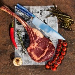 Shinrai Japan - Japans Koksmes 20 Cm - Koksmes - Damascus Mes - Damascus Print Epoxy Sapphire - Met Luxe Geschenkdoos 22 Shinrai Japan - Japans Koksmes 20 Cm - Koksmes - Damascus Mes - Damascus Print Epoxy Sapphire - Met Luxe Geschenkdoos -Skimask 1200x1200 206