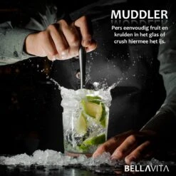 BELLAVITA Cocktail Set - 16-delig - 750ml - Cocktail Shaker - Cocktailset - Cocktailshaker - Bartender Set - Maatbeker - RVS - Bamboe -Skimask 1200x1200 2082