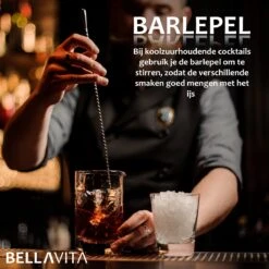 BELLAVITA Cocktail Set - 16-delig - 750ml - Cocktail Shaker - Cocktailset - Cocktailshaker - Bartender Set - Maatbeker - RVS - Bamboe -Skimask 1200x1200 2085