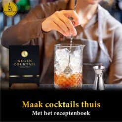 Bar Dedicated - Cocktail Shaker Set 23 Delig - Cocktail Shaker - 750 ML - Inclusief Nederlandstalige Cocktail Boek - Stamper - Maatbeker - Pasen -Skimask 1200x1200 2127