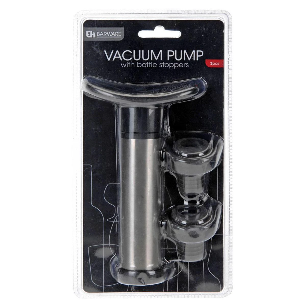 Excellent Houseware Vacuum Wijnpomp/wijnbespaarder RVS Met 2 Siliconen Stoppen - Wijnbenodigdheden 6 Excellent Houseware Vacuum Wijnpomp/wijnbespaarder RVS Met 2 Siliconen Stoppen - Wijnbenodigdheden - Afbeelding 4