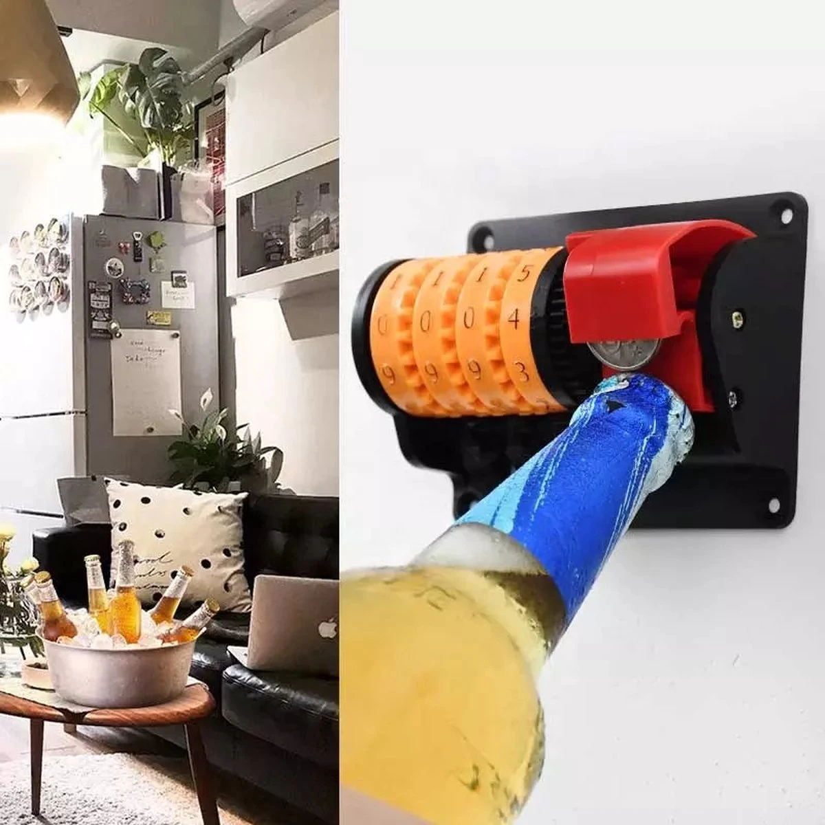 Bieropener Met Teller - Flesopener - Bieropener Muur - Drankopener - Mancave - Bar Accessoires 6 Bieropener Met Teller - Flesopener - Bieropener Muur - Drankopener - Mancave - Bar Accessoires - Afbeelding 4