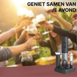 Vinoh Elektrische Kurkentrekker - Wijnopener - Wijn Opener Set Met Kurkentrekker - Wijnstopper - Foliesnijder - Schenktuit - Inclusief AA Batterijen 17 Vinoh Elektrische Kurkentrekker - Wijnopener - Wijn Opener Set Met Kurkentrekker - Wijnstopper - Foliesnijder - Schenktuit - Inclusief AA Batterijen -Skimask 1200x1200 2178