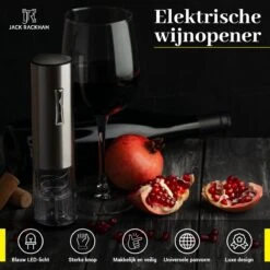 Elektrische Kurkentrekker Wijnopener Wijn - Flesopener - Luxe Design - Met Foliesnijder - Geschenkset Mannen En Vrouwen - Jack Rackham -Skimask 1200x1200 2184