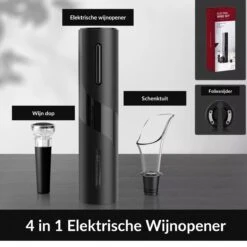 Merkloos Elektrische Kurkentrekker - Wijnopener - Luxe Set - Wijn Opener Accessoires - Kurkentrekker - Flessenopener - Wijnstopper - Foliesnijder - Complete Set 21 Merkloos Elektrische Kurkentrekker - Wijnopener - Luxe Set - Wijn Opener Accessoires - Kurkentrekker - Flessenopener - Wijnstopper - Foliesnijder - Complete Set -Skimask 1200x1200 2213