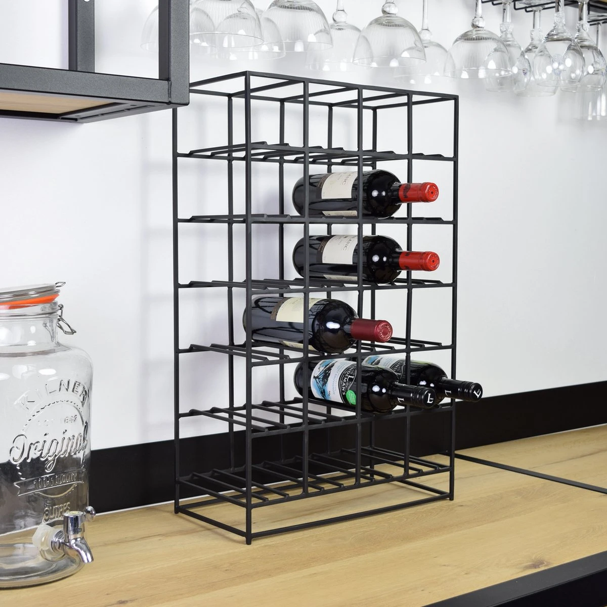 LOFT42 - Pinot Metalen Wijnrek Zwart - 24 Flessen - 20x60x41 9 LOFT42 - Pinot Metalen Wijnrek Zwart - 24 Flessen - 20x60x41 - Afbeelding 7