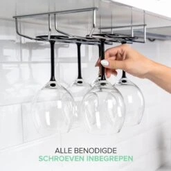 Copa Wijnglazenhouder 2 Rails - 34,4 Cm Breed - Metaal Chroom - Wijnglazenrek 11 Copa Wijnglazenhouder 2 Rails - 34,4 Cm Breed - Metaal Chroom - Wijnglazenrek -Skimask 1200x1200 2335