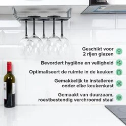 Copa Wijnglazenhouder 2 Rails - 34,4 Cm Breed - Metaal Chroom - Wijnglazenrek 13 Copa Wijnglazenhouder 2 Rails - 34,4 Cm Breed - Metaal Chroom - Wijnglazenrek -Skimask 1200x1200 2337