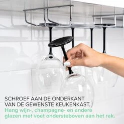 Copa Wijnglazenhouder 2 Rails - 34,4 Cm Breed - Metaal Chroom - Wijnglazenrek 14 Copa Wijnglazenhouder 2 Rails - 34,4 Cm Breed - Metaal Chroom - Wijnglazenrek -Skimask 1200x1200 2338