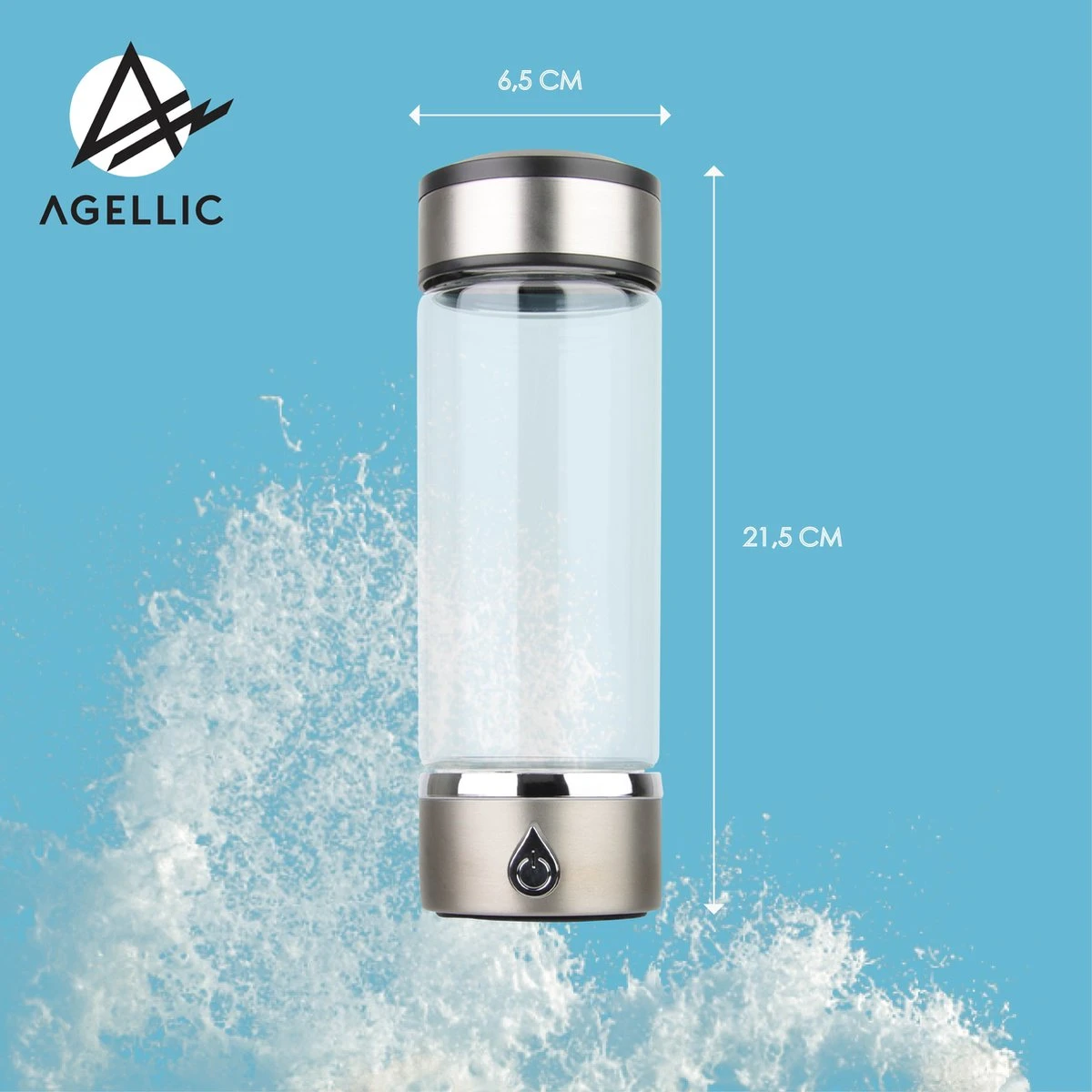 Agellic® Waterstof Generator – 450 Ml – Sodastream – Hydrogen Water Generator 6 Agellic® Waterstof Generator – 450 Ml – Sodastream – Hydrogen Water Generator - Afbeelding 4