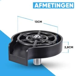 Merkloos Glazenspoeler Gootsteen – Glazen Wasser – Horeca Spoel Kraan – Aanrecht Organizer – Borstel Bierglasreiniger – Keuken Accessoires -Skimask 1200x1200 2396