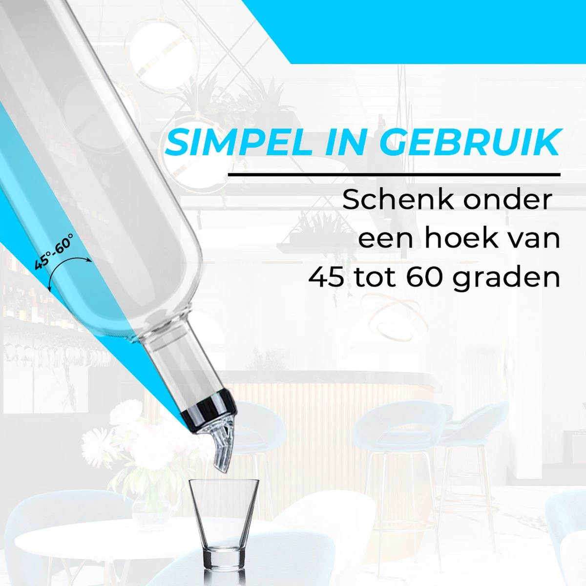 Precisie Schenktuit (3CL) Kogel Maatschenker 4 Stuks - Kogelschenktuit Voor Horeca - Transparant 5 Precisie Schenktuit (3CL) Kogel Maatschenker 4 Stuks - Kogelschenktuit Voor Horeca - Transparant - Afbeelding 3
