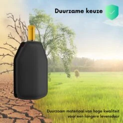 Qulair Wijnkoeler - Luxe Wijnkoeler - Rekbare Flessenkoeler Voor De Meeste Flesformaten - Active Wijnkoeler Hoes - Kerstcadeau Voor Volwassenen - Kerstkado - Zwart -Skimask 1200x1200 2445