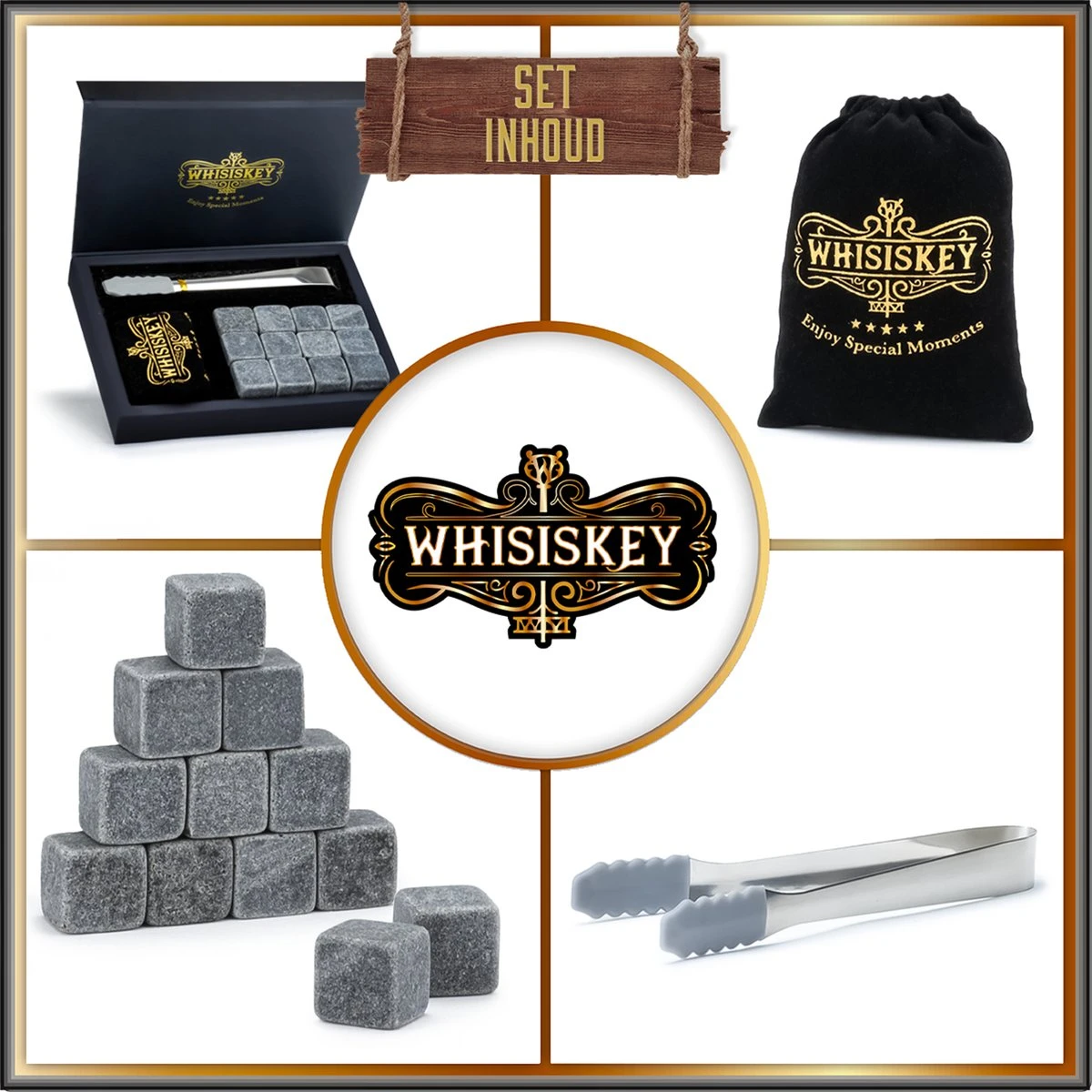 Whisiskey Luxe Whiskey Stones Set - 12 Stuks - Natuursteen Whiskey Stenen Voor Glazen - IJsblokjes - Ijstang - Fluwelen Opbergzak - Herbruikbare IJsblokjes - IJklontjes Steen - Ice Cube - Cadeau Voor Man & Vrouw 9 Whisiskey Luxe Whiskey Stones Set - 12 Stuks - Natuursteen Whiskey Stenen Voor Glazen - IJsblokjes - Ijstang - Fluwelen Opbergzak - Herbruikbare IJsblokjes - IJklontjes Steen - Ice Cube - Cadeau Voor Man & Vrouw - Afbeelding 7