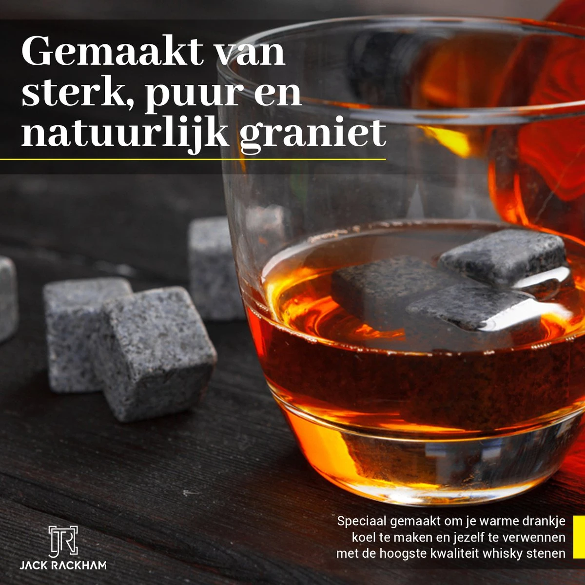 Whiskey Stones Set - 6 Stuks - Herbruikbaar - Cadeauset - Whiskey Stenen - Whisky - Jack Rackham 5 Whiskey Stones Set - 6 Stuks - Herbruikbaar - Cadeauset - Whiskey Stenen - Whisky - Jack Rackham - Afbeelding 3