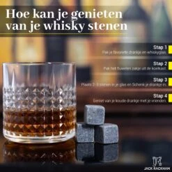 Whiskey Stones Set - 6 Stuks - Herbruikbaar - Cadeauset - Whiskey Stenen - Whisky - Jack Rackham 16 Whiskey Stones Set - 6 Stuks - Herbruikbaar - Cadeauset - Whiskey Stenen - Whisky - Jack Rackham -Skimask 1200x1200 2530