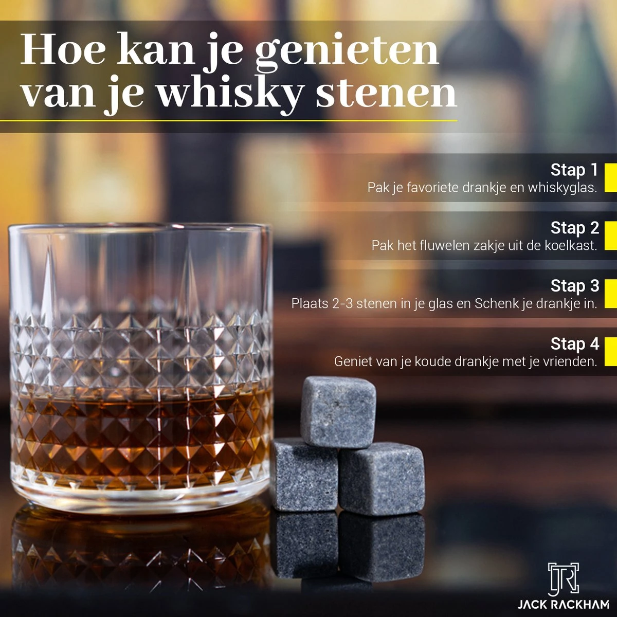 Whiskey Stones Set - 6 Stuks - Herbruikbaar - Cadeauset - Whiskey Stenen - Whisky - Jack Rackham 8 Whiskey Stones Set - 6 Stuks - Herbruikbaar - Cadeauset - Whiskey Stenen - Whisky - Jack Rackham - Afbeelding 6