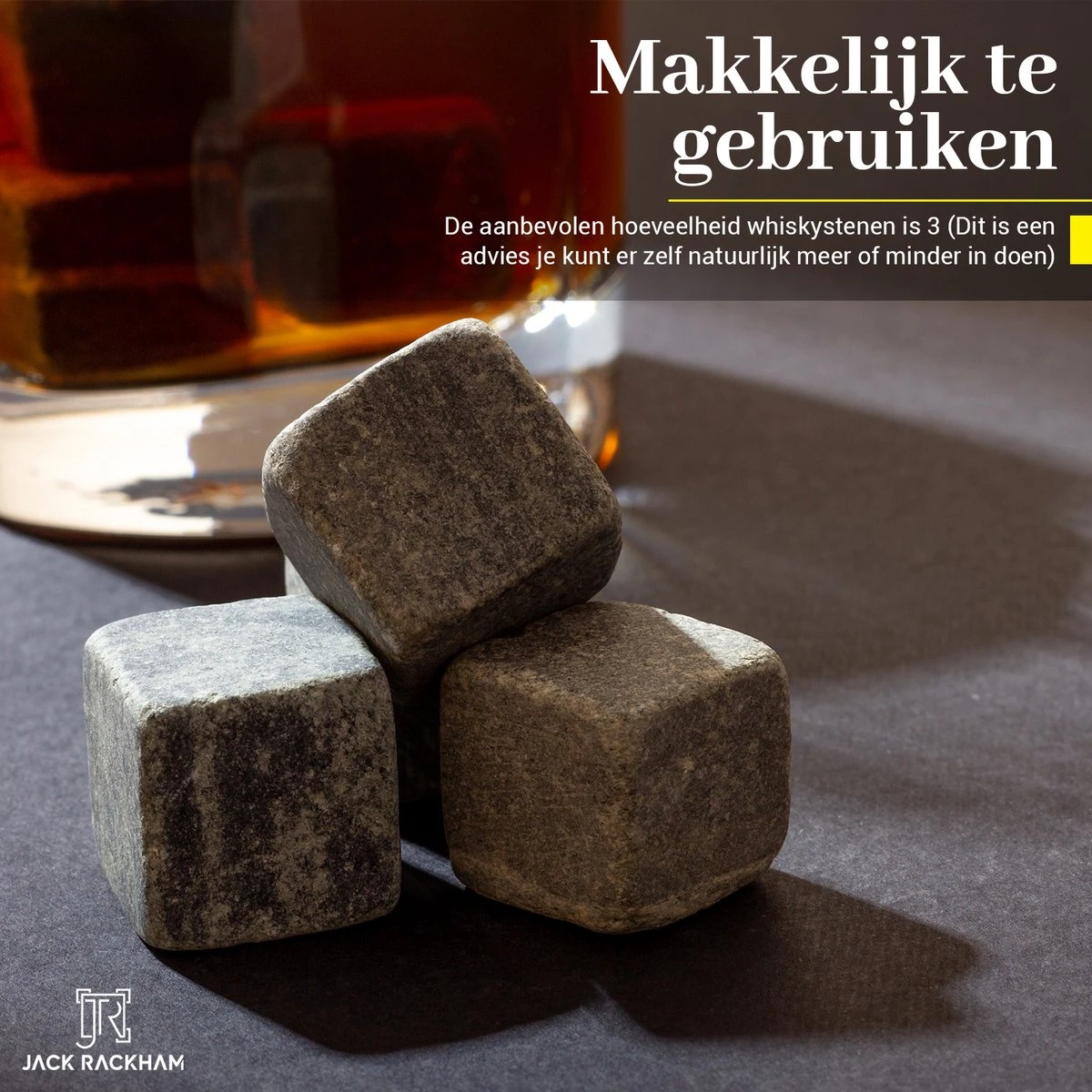 Whiskey Stones Set - 6 Stuks - Herbruikbaar - Cadeauset - Whiskey Stenen - Whisky - Jack Rackham 9 Whiskey Stones Set - 6 Stuks - Herbruikbaar - Cadeauset - Whiskey Stenen - Whisky - Jack Rackham - Afbeelding 7