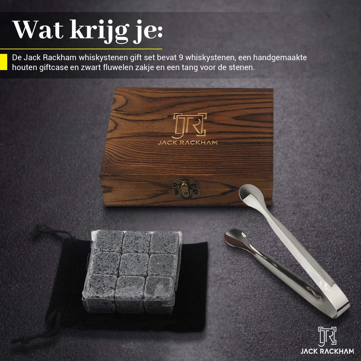 Whiskey Stones Set - 6 Stuks - Herbruikbaar - Cadeauset - Whiskey Stenen - Whisky - Jack Rackham 10 Whiskey Stones Set - 6 Stuks - Herbruikbaar - Cadeauset - Whiskey Stenen - Whisky - Jack Rackham - Afbeelding 8