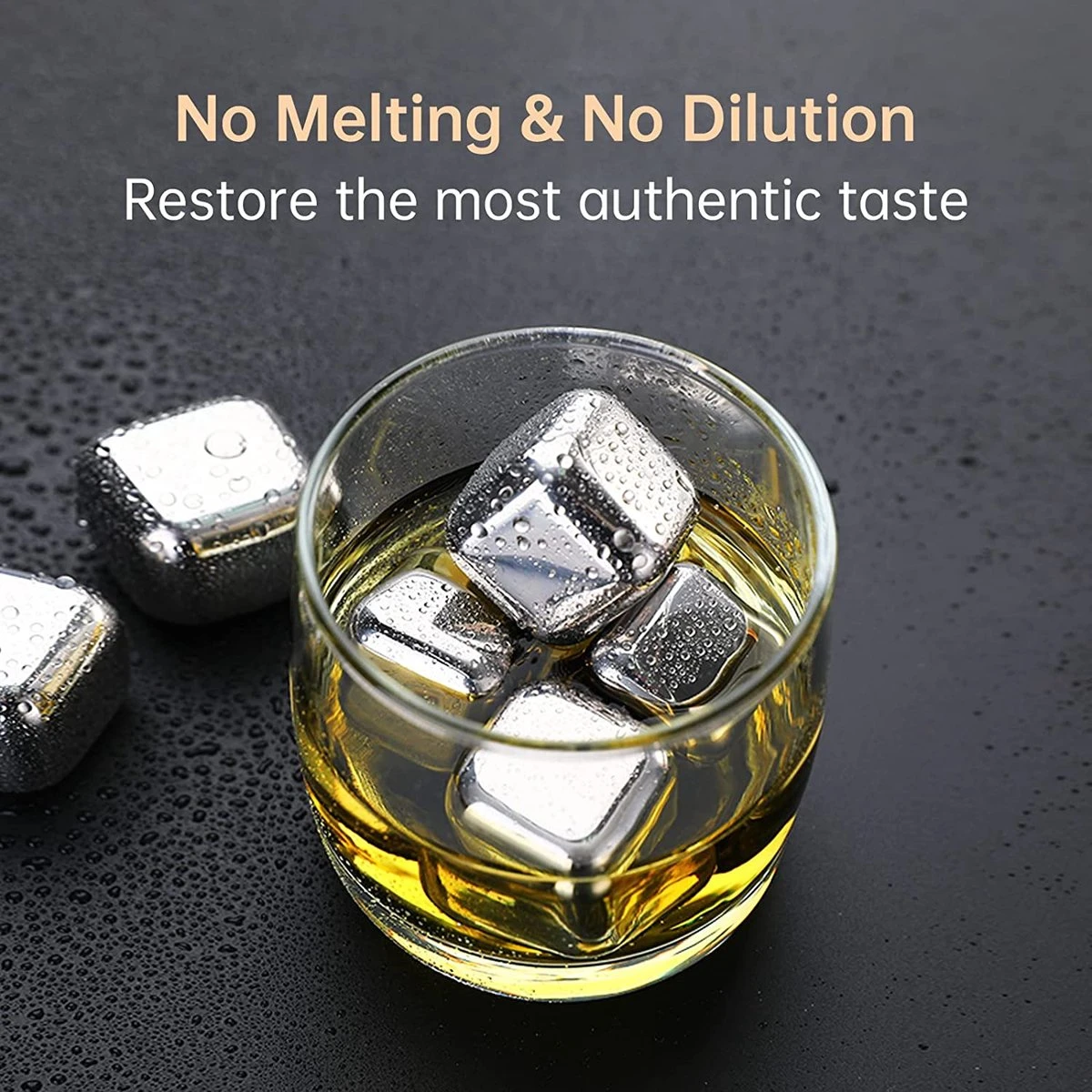 BOTC RVS Whiskey Stones Set - 9 Delig Whisky Stenen Met Ijs Tang - Herbruikbare Ijsblokjes - Metalen Ice Cubes Herbruikbaar 8 BOTC RVS Whiskey Stones Set - 9 Delig Whisky Stenen Met Ijs Tang - Herbruikbare Ijsblokjes - Metalen Ice Cubes Herbruikbaar - Afbeelding 6