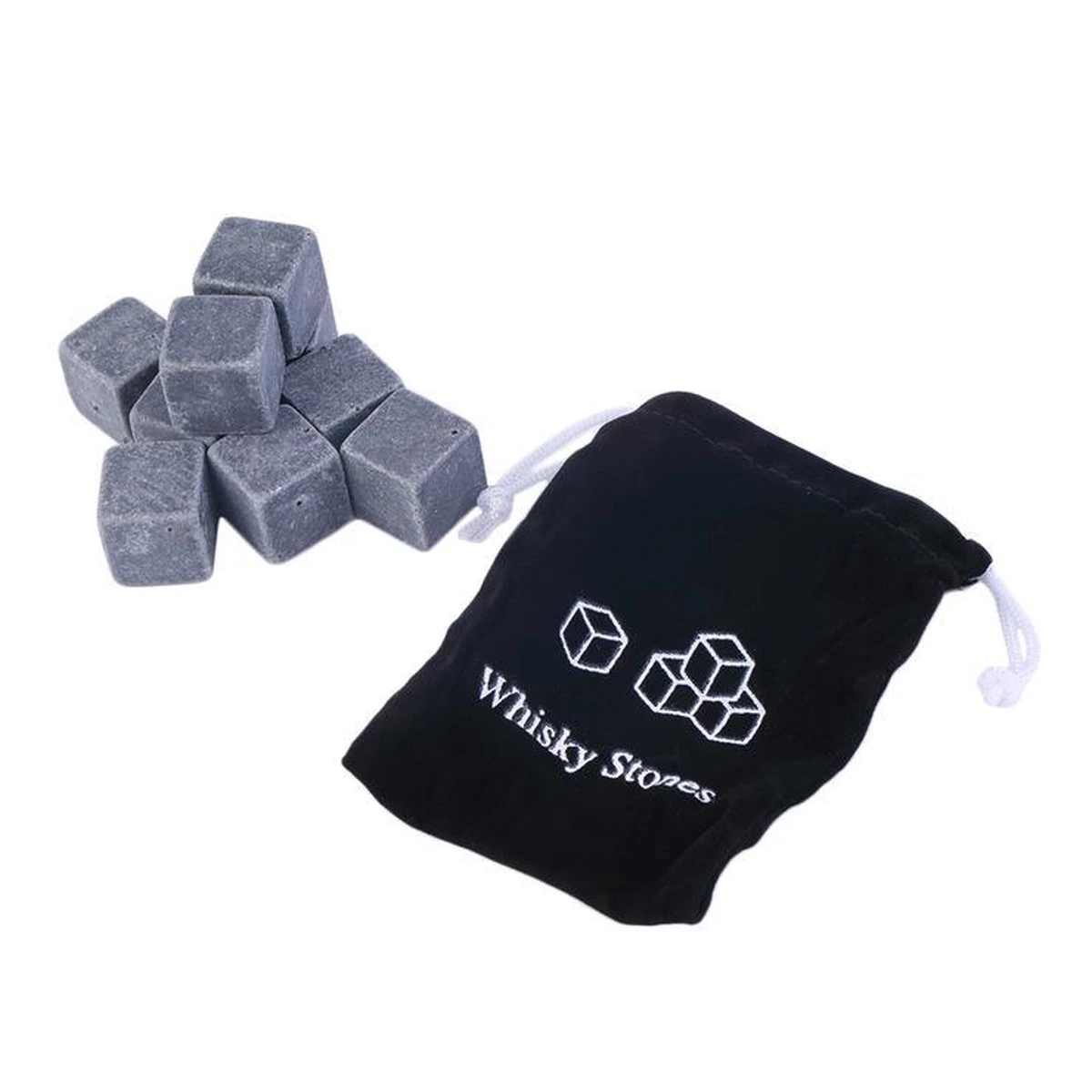 Merkloos Whiskey Stones - IJsblokken Van Natuursteen - 9 Stuks 4 Merkloos Whiskey Stones - IJsblokken Van Natuursteen - 9 Stuks - Afbeelding 2